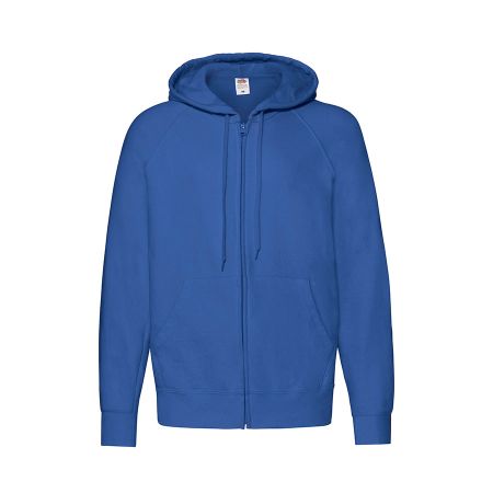 Толстовка без начеса "Lightweight Hooded Sweat",  ярко-синий, M, 80% х/б 20% полиэстер, 240 г/м2