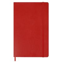 Записная книжка Moleskine Classic Soft (в линейку), Large (13х21см), красный