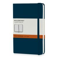 Записная книжка Moleskine Classic (в линейку) в твердой обложке, Pocket (9x14см), голубой