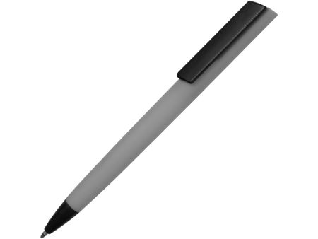 Ручка пластиковая soft-touch шариковая Taper, серый