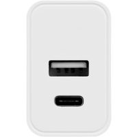 Сетевое зарядное устройство c выходами USB-A и USB-C Recharger, 10 Вт, белый