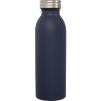 Бутылка Riti объемом 500 мл с медной обшивкой и вакуумной изоляцией , синий