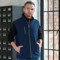 Жилет мужской "TARVISIO MAN", чёрный, 3XL, 95% полиэстер, 5% эластан, 320 г/м2