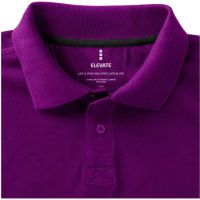 Calgary мужская футболка-поло с коротким рукавом, фиолетовый