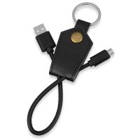 Кабель-брелок USB-MicroUSB Pelle, черный