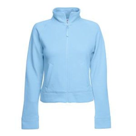 Толстовка "Lady-Fit Sweat Jacket", небесно-голубой_XL, 75% х/б, 25% п/э, 280 г/м2