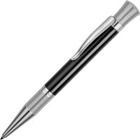 Ручка шариковая Charles Jourdan модель Eclipse в футляре, черный