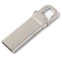 USB flash-карта CARABINE (8Гб), серебристая, 4,8х1,5х0,5 см, металл