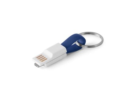 RIEMANN. USB-кабель с разъемом 2 в 1, синий