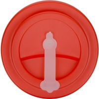 Пластиковый стакан Take away с двойными стенками и крышкой с силиконовым клапаном, 350 мл, красный