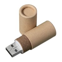 USB flash-карта TUBE (16Гб), натуральная, 6,0х1,7х1,7 см, картон