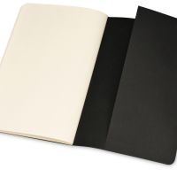 Записная книжка Moleskine Cahier (нелинованный, 3 шт.), Large (13х21см), черный