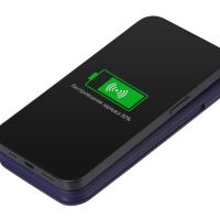 Внешний беспроводной аккумулятор с подсветкой лого Astro, 10000 mAh, синий