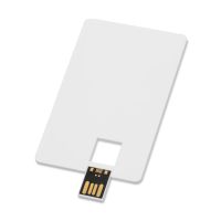 Флеш-карта USB 2.0 16 Gb в виде пластиковой карты Card, белый