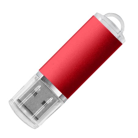 USB flash-карта "Assorti" (8Гб), красная, 5,8х1,7х0,8 см, металл