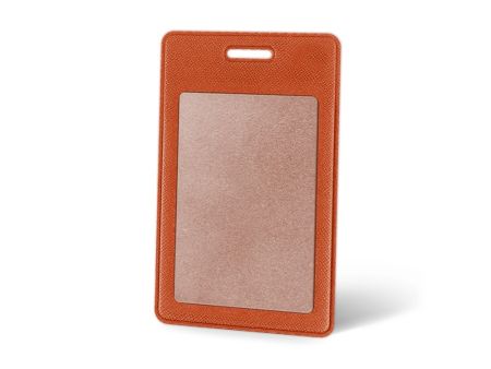 Вертикальный карман из экокожи для карты Favor, оранжевый