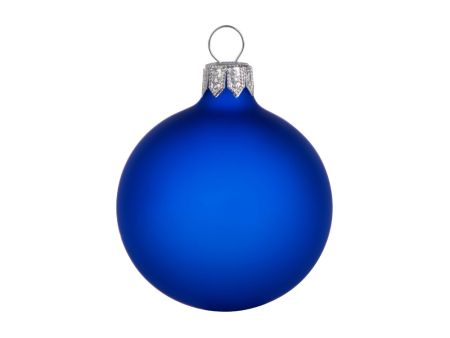 Стеклянный шар синий, заготовка шара 6 см, цвет 62