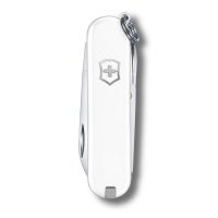 Нож-брелок VICTORINOX Classic SD Colors Falling Snow, 58 мм, 7 функций, белый