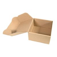 Коробка подарочная mini BOX, размер 16 x 15 x 8 см, картон МГК бур., самосборная