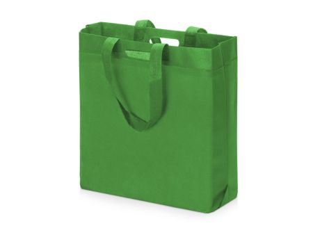 Сумка для покупок из спанбонда Ambit, 380*120*400 с ручкой 550/30 мм, зеленый