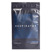 Бесклапанная фильтрующая маска RESPIRATOR 800 HYDROP черная с логотипом в фирменном пакете