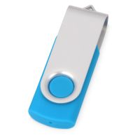 Флеш-карта USB 2.0 16 Gb Квебек, голубой