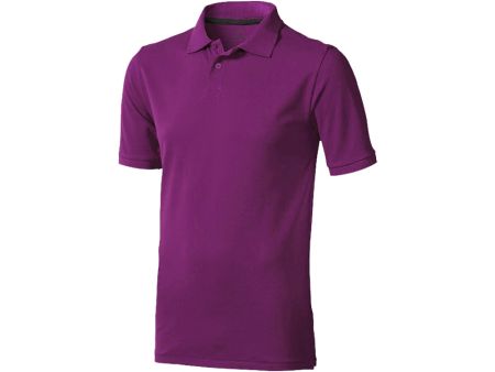 Calgary мужская футболка-поло с коротким рукавом, фиолетовый