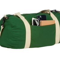 Хлопковая сумка Barrel Duffel, зеленый