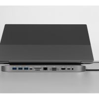 Хаб USB Type-C 3.0 для ноутбуков Falcon, черный