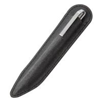 Шариковая ручка из переработанной стали и переработанной кожи Venera, серая