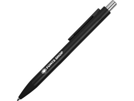 Ручка металлическая шариковая Blaze с цветным зеркальным слоем, черный