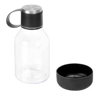 Бутылка для воды 2-в-1 Dog Bowl Bottle со съемной миской для питомцев, 1500 мл, черный