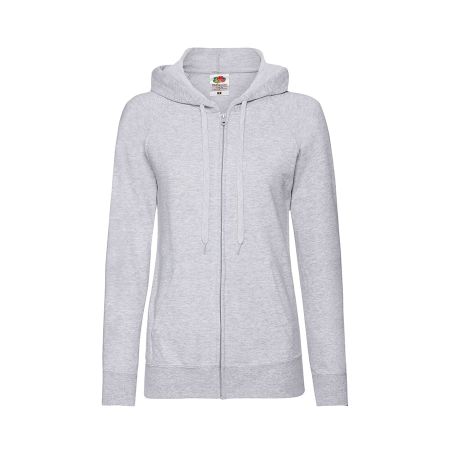 Толстовка без начеса "Ladies Lightweight Hooded Sweat", серый, S, 80% х/б 20% полиэстер, 240 г/м2