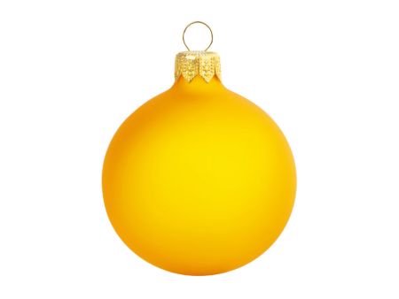 Стеклянный шар желтый, заготовка шара 6 см, цвет 23