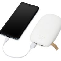 Универсальное зарядное устройство power bank в форме камня. 10400MAH. white