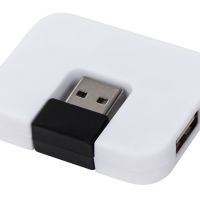 USB Hub Gaia на 4 порта, белый