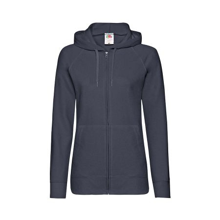 Толстовка без начеса "Ladies Lightweight Hooded Sweat", темно-синий, XL, 80% х/б 20% полиэстер, 240