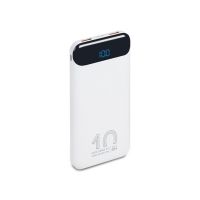 RIVACASE VA2540 (10 000mAh), QC/PD 20W внешний аккумулятор с дисплеем, белый 12/48