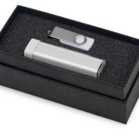 Подарочный набор Flashbank с флешкой и зарядным устройством, белый