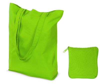 Складывающаяся сумка Skit из хлопка на молнии, зеленый