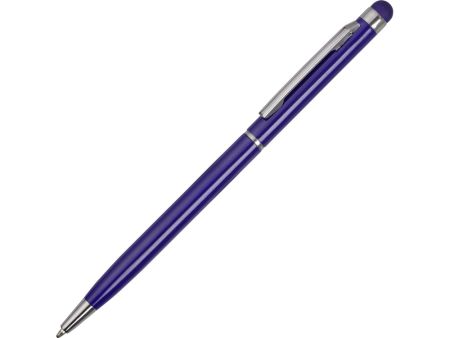 Ручка-стилус металлическая шариковая Jucy, синий