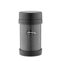 Термос из нерж. стали для еды тм ThermoCafe HAMJNL-500FJ Hammertone Coating, 0.5L, серый