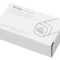 Портативное зарядное устройство Ангра, 2200 mAh, белый