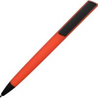 Ручка пластиковая soft-touch шариковая Taper, красный