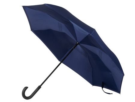 Зонт-трость наоборот Inversa, полуавтомат, синий