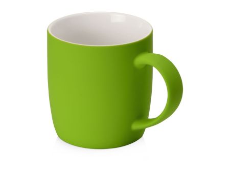 Кружка с покрытием soft-touch Dalgona, зеленый