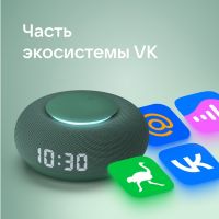 Умная колонка VK Капсула Мини с голосовым помощником Марусей, зеленый