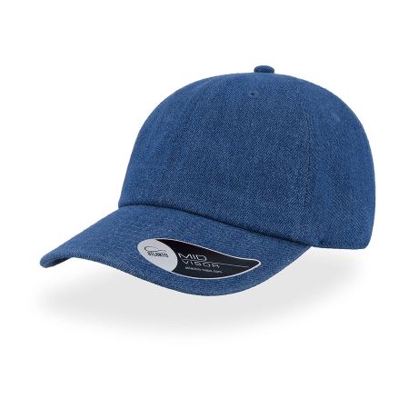 Бейсболка "DAD HAT", 6 клиньев, металлическая застежка, светлый джинс, 100% хлопок, 280 г/м2