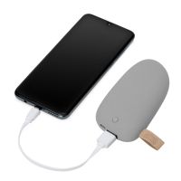 Универсальное зарядное устройство power bank в форме камня. 5200MAH. gray