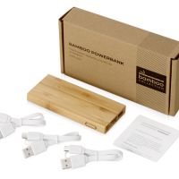 Внешний аккумулятор из бамбука Bamboo, 5000 mAh